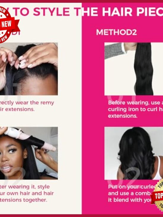 120g 7pc Clip-In Human Hair Extensions 18 Inch Straight Soft 120g 7pc Clip-In Human Hair Extensions 18 Inch Straight Soft main image 2
